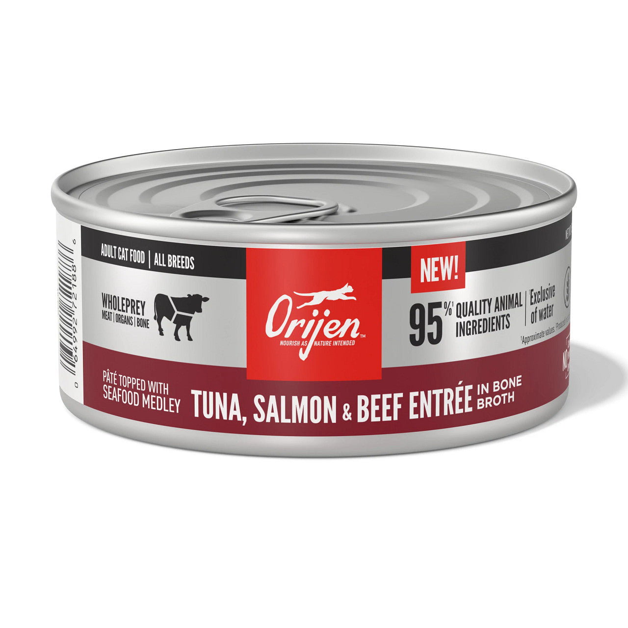 Tuna, Salmon & Beef Entrée Wet Cat Food by Orijen, 5.5oz