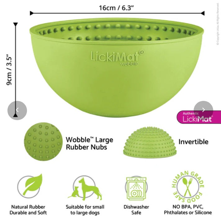 LickiMat Wobble Bowl for Dogs, Asst Colors