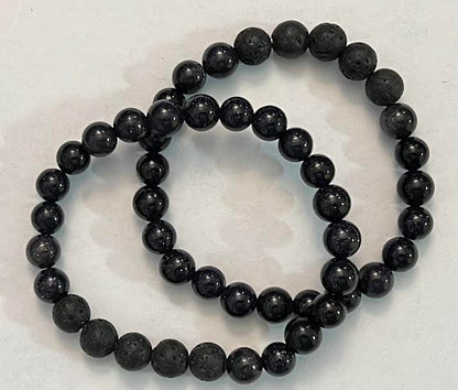 Bracelets w/ Lava Beads & Gemstones - 8MM
