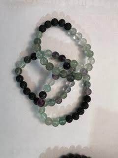 Bracelets w/ Lava Beads & Gemstones - 8MM
