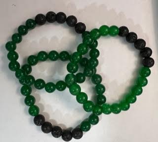 Bracelets w/ Lava Beads & Gemstones - 8MM