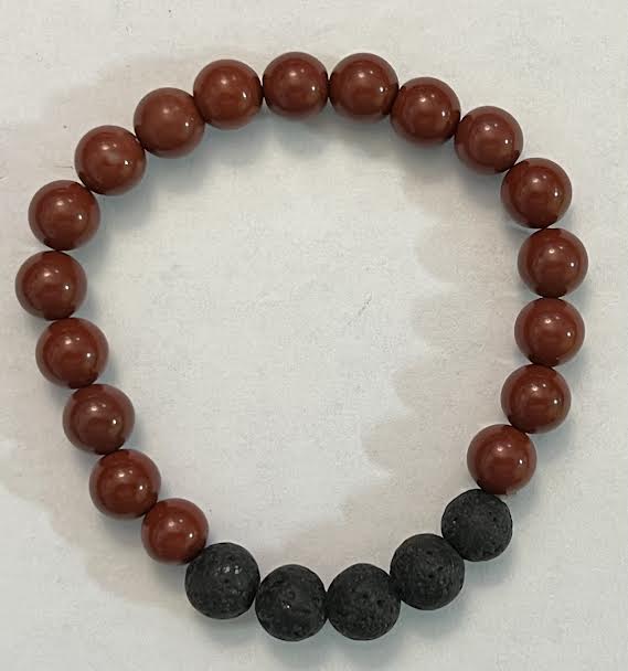 Bracelets w/ Lava Beads & Gemstones - 8MM