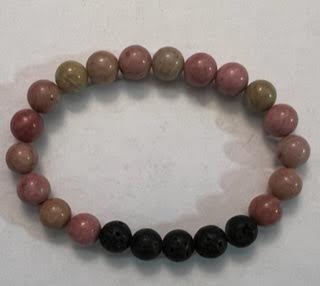 Bracelets w/ Lava Beads & Gemstones - 8MM