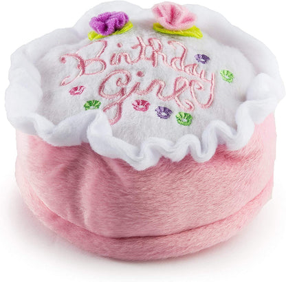 Dog Toy - Pink Birthday Cake Plush