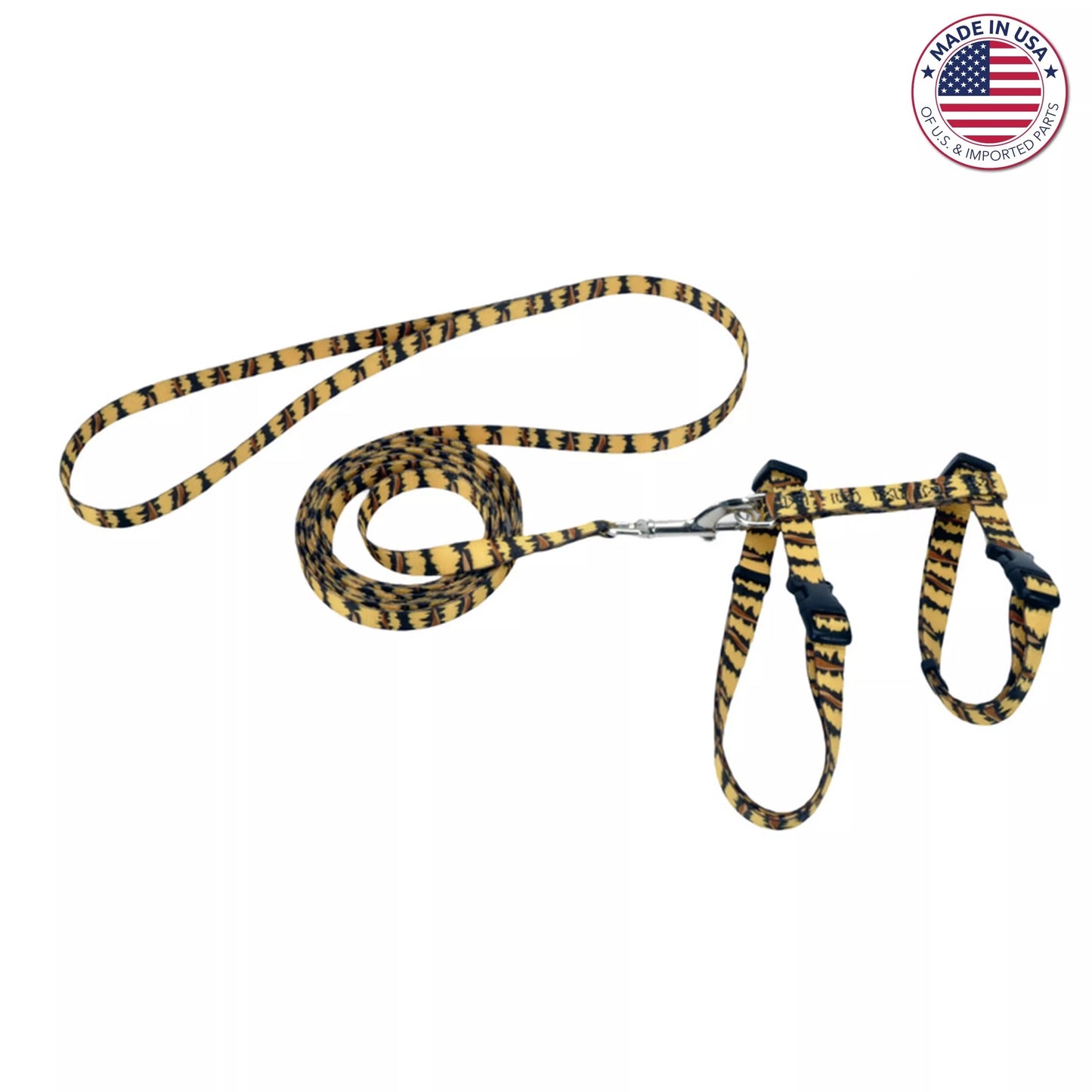 Figure "H" Fashion Adjustable Cat Harness and Leash Combo