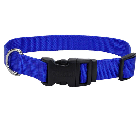 Blue Dog Collar - Adjustable Nylon Collar