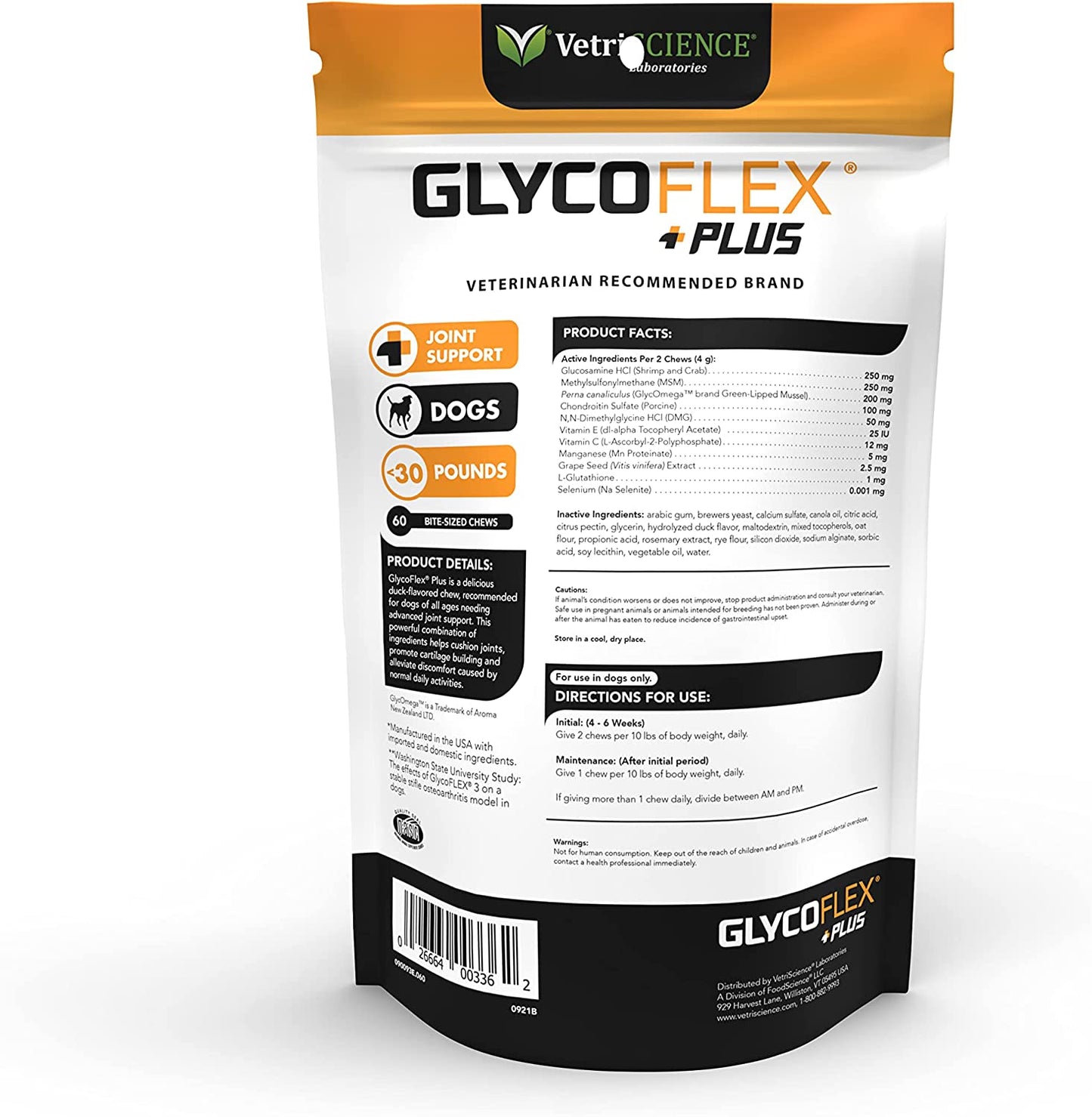 Glycoflex Plus Supplement for Dogs