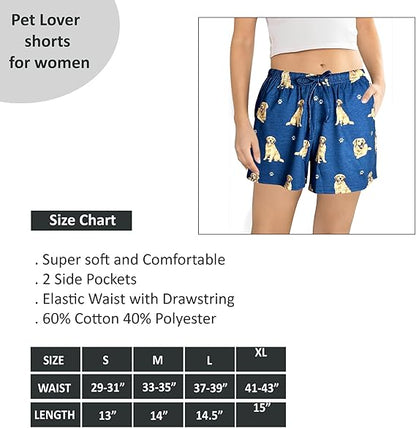 Golden Retriever Pajama Shorts -Soft!