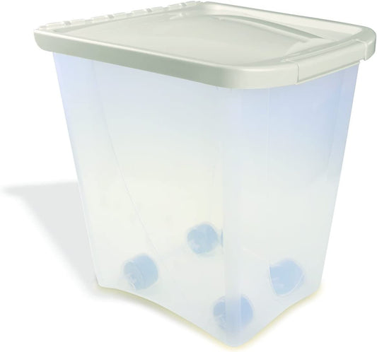 Pet Food Container with Wheels (25 lb)
