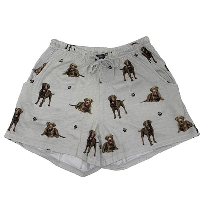 Labrador (Chocolate) Pajama Shorts