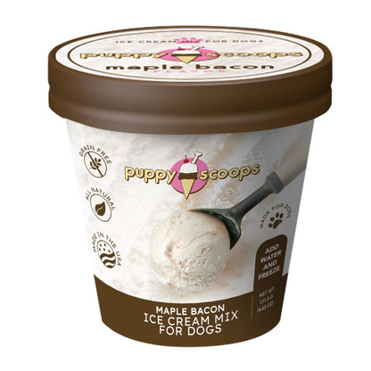 Ice Cream Mix for Dogs 4-pack (Vanilla, Maple Bacon, Peanut Butter & Carob)