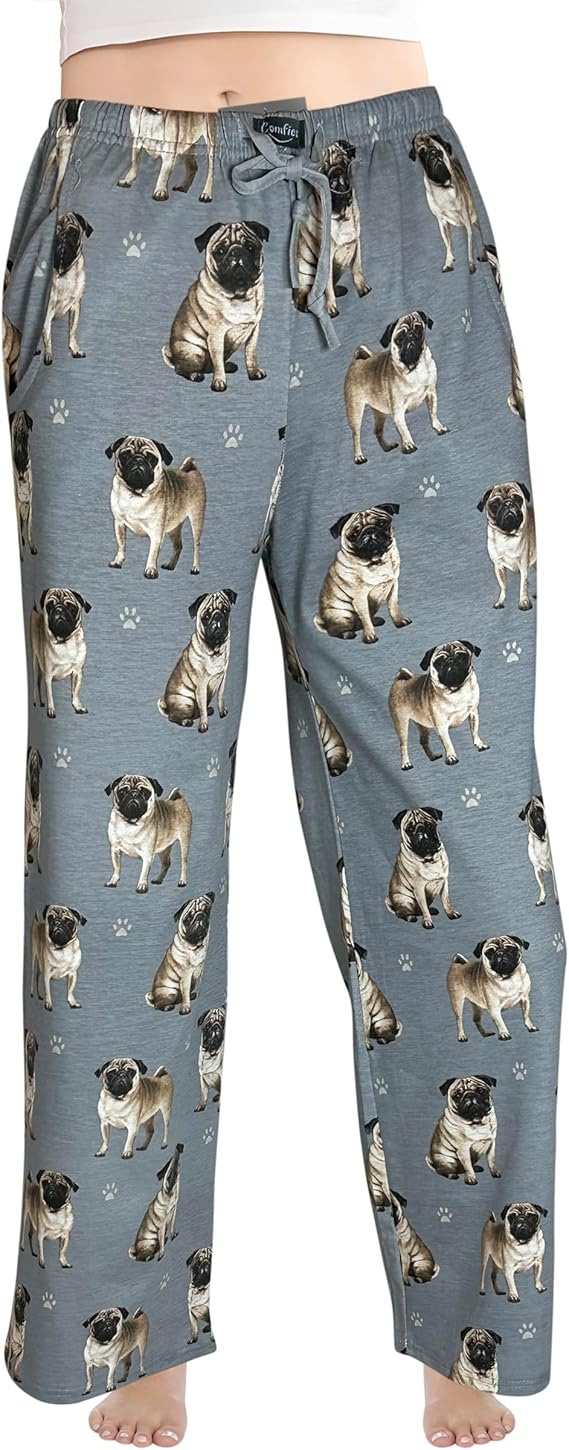 Pug Pajama Bottoms - Unisex