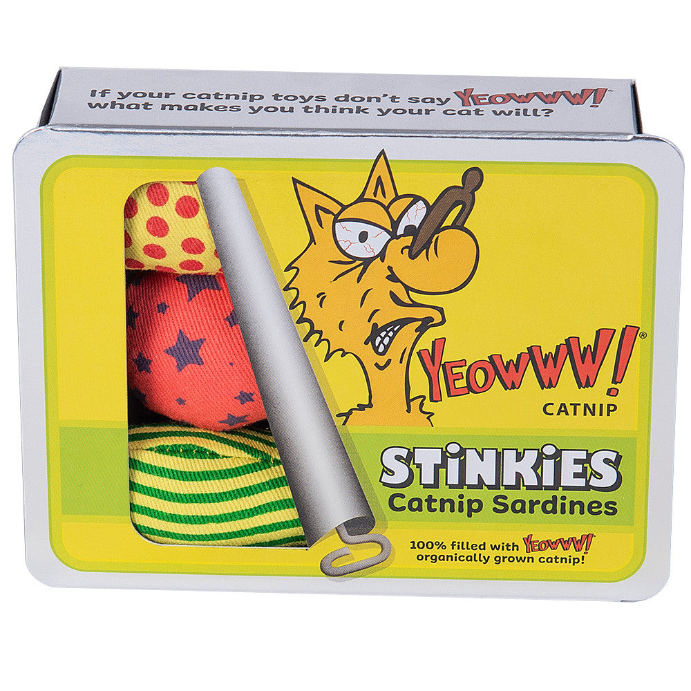 Yeowww! Stinkies Catnip Sardines Trio