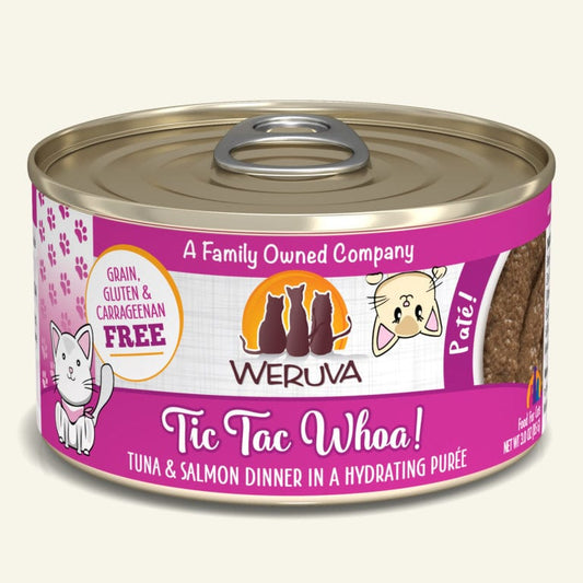 Tic Tac Whoa! Tuna & Salmon Pate Canned Cat Food by Weruva