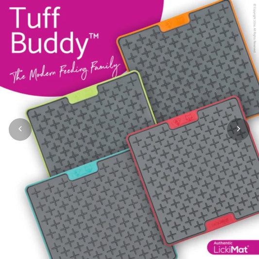 LickiMat Tuff Buddy - For Strong Chewers, Asst Colors