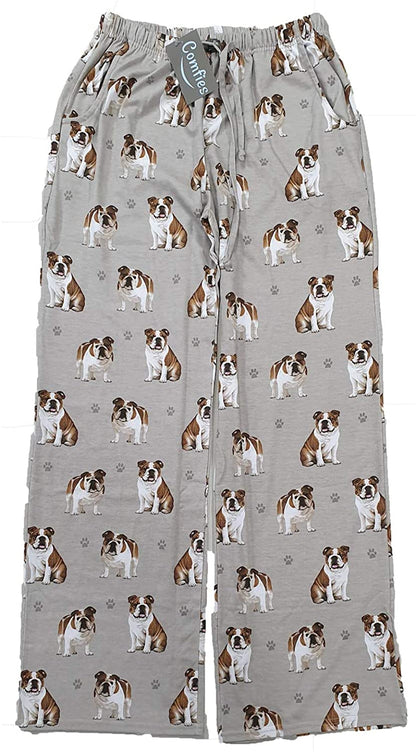 Bulldog Pajama Bottoms - Unisex