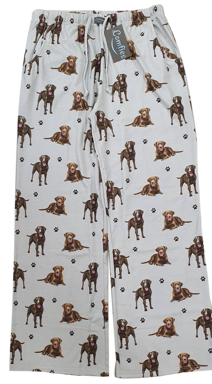 Labrador (Chocolate) Pajama Bottoms - Unisex