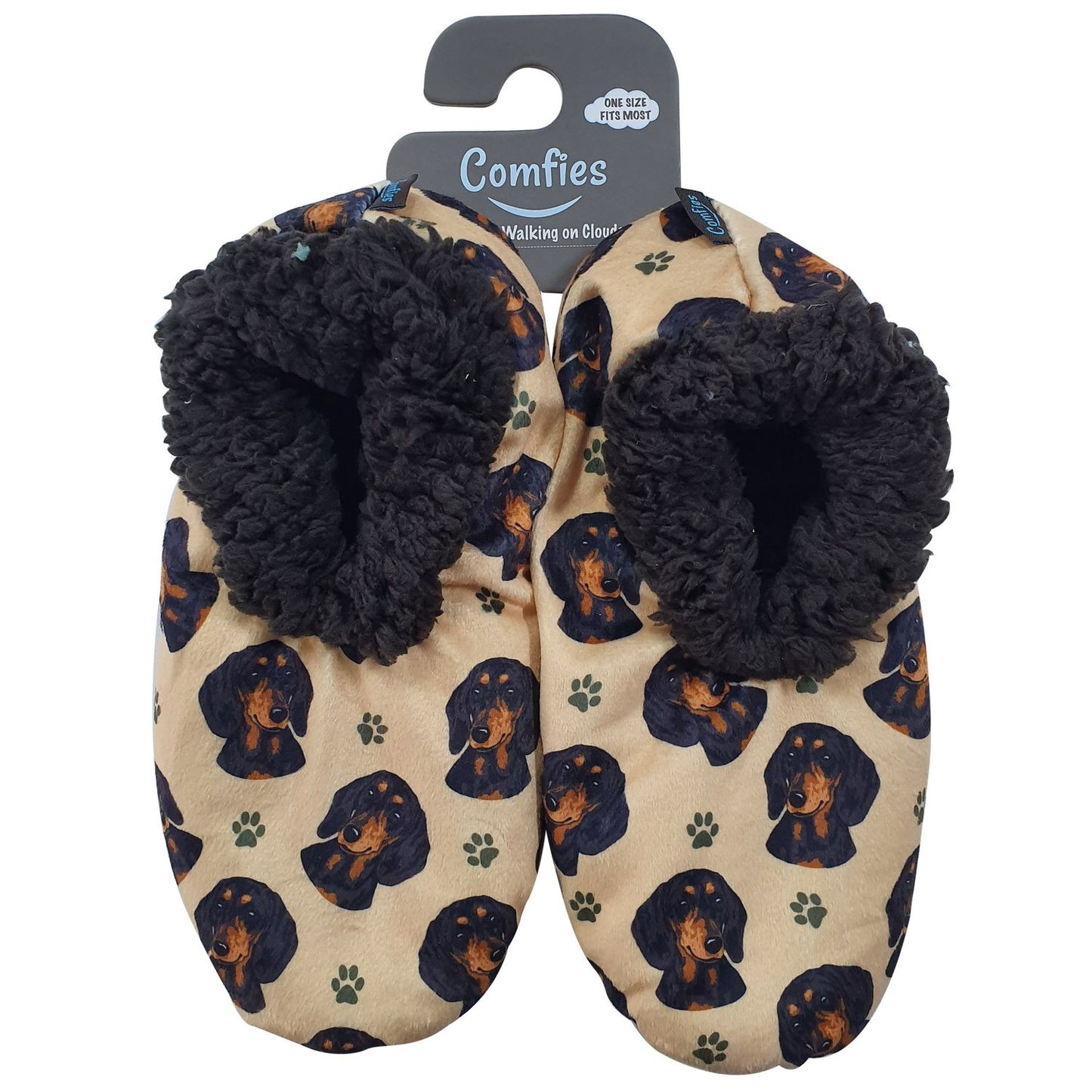Dachshund (Black) Slippers - Comfies
