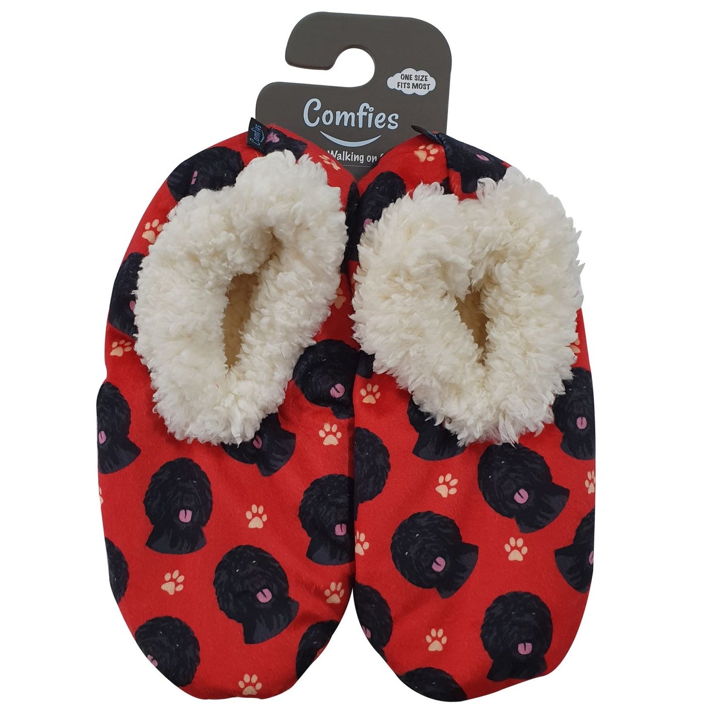Labradoodle (Black) Slippers - Comfies