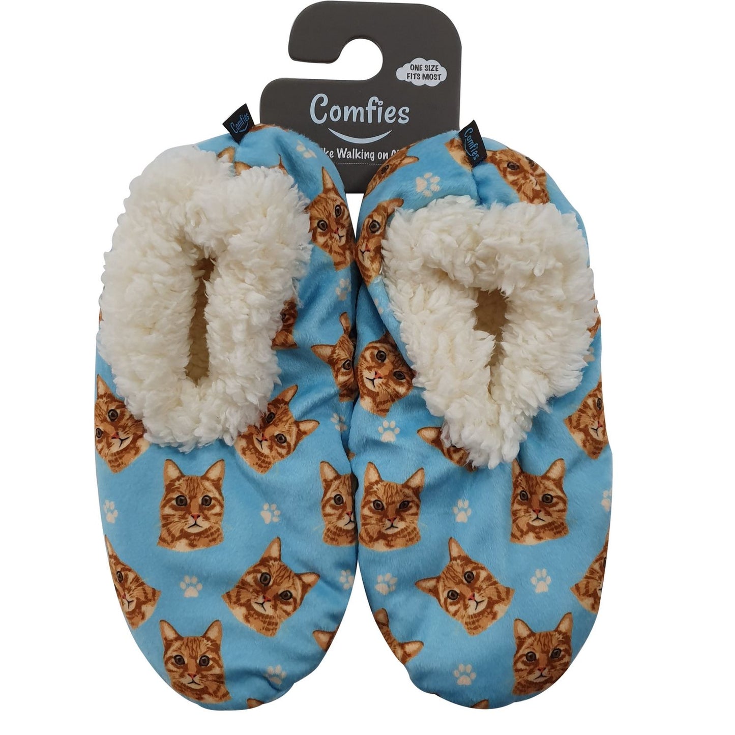 Cat (Orange) Tabby Slippers - Comfies