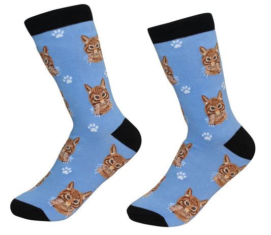 Cat Tabby (Orange) Socks - Unisex