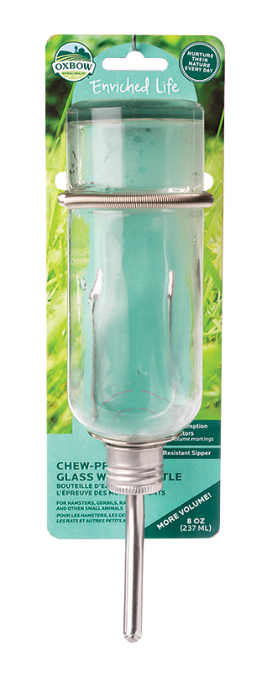 Glass Water Bottle (Chew Proof) by Oxbow